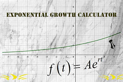 حاسبة النمو الأسي