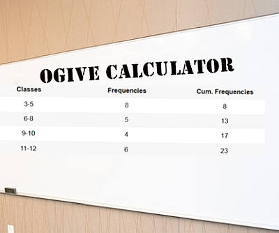 حاسبة Ogive