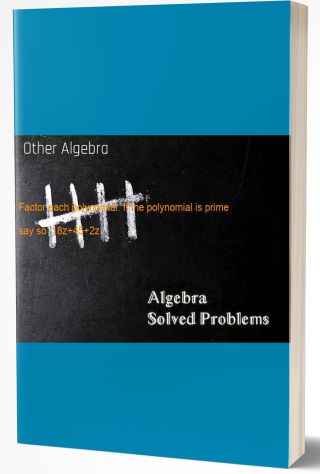 Other Algebra