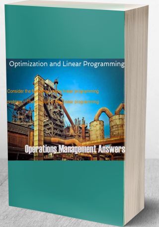 Optimization and Linear Programming