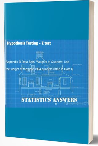 Hypothesis Testing - Z test