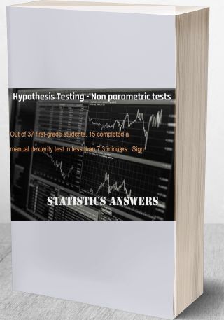 Hypothesis Testing - Non parametric tests