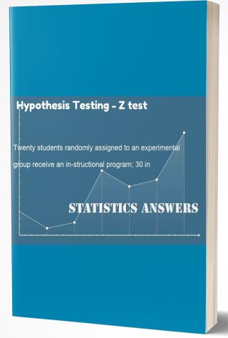 Hypothesis Testing - Z test