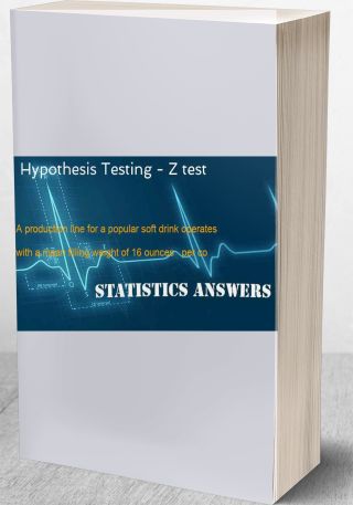 Hypothesis Testing - Z test