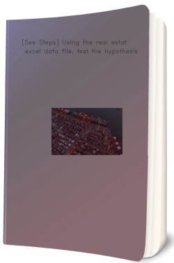 [See Steps] Using the real estate excel