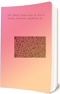 [All Steps] Solve each of the following