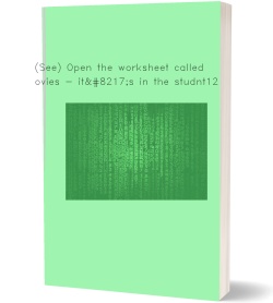 (See) Open the worksheet called movies -