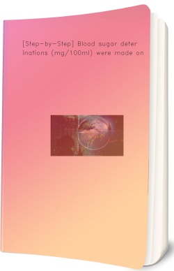 [Step-by-Step] Blood sugar determinations (mg/100ml) were made
