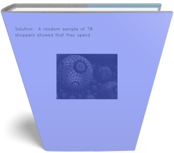 Solution:  A random sample of 78