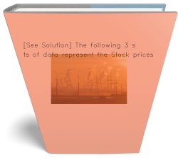 [See Solution] The following 3 sets of