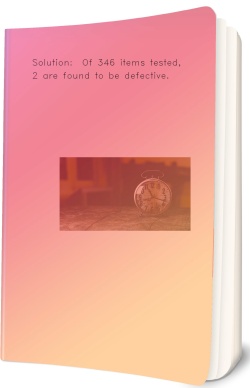 Solution:  Of 346 items tested, 12