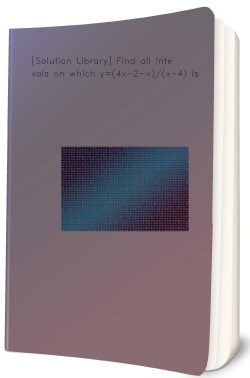 [Solution Library] Find all intervals on which