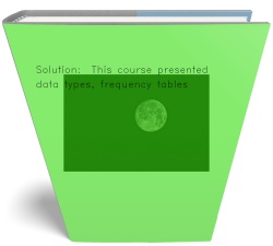 Solution:  This course presented data types,
