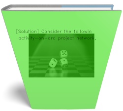 [Solution] Consider the following activity-on-arc project network,