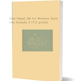(See Steps) QM for Windows Sensitivity Analysis