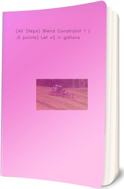 (All Steps) Blend Constraint 1 (7.0 points)