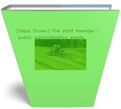 (Steps Shown) The staff member in public