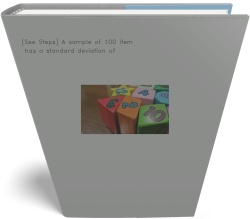 [See Steps] A sample of 100 items