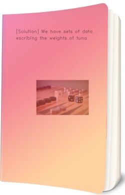 [Solution] We have sets of data describing