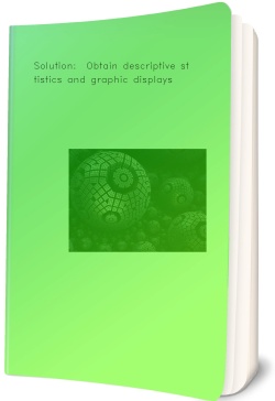 Solution:  Obtain descriptive statistics and graphic