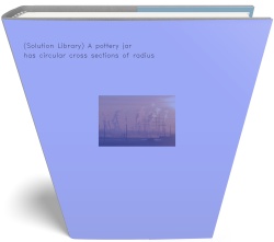 (Solution Library) A pottery jar has circular