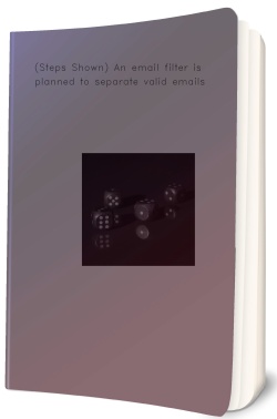 (Steps Shown) An email filter is planned