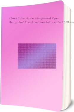 (See) Take Home Assignment Open File: padm5114-takehomedata-winter2008.sav
