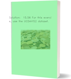 Solution:  15.56 For this exercise, use