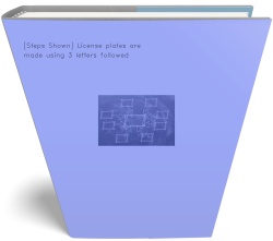 [Steps Shown] License plates are made using