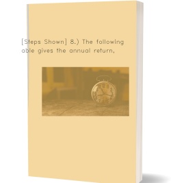 [Steps Shown] 8.) The following table gives