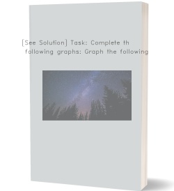 [See Solution] Task: Complete the following graphs:
