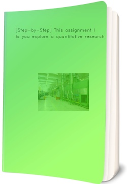 [Step-by-Step] This assignment lets you explore a