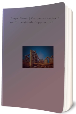[Steps Shown] Compensation for Sales Professionals Suppose
