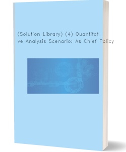 (Solution Library) (4) Quantitative Analysis Scenario: As
