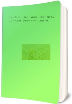 Solution:  Study WWW .NMFS.NOAA. GOV Case