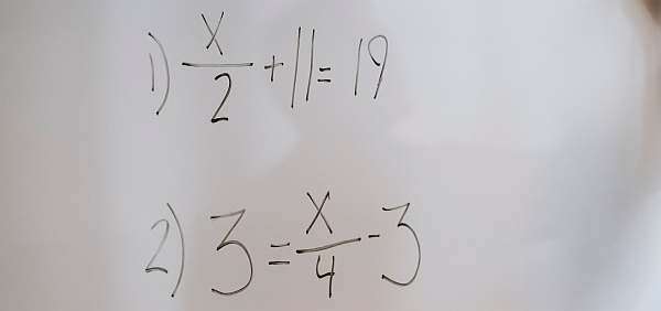 Solve for x. (5 Questions) 