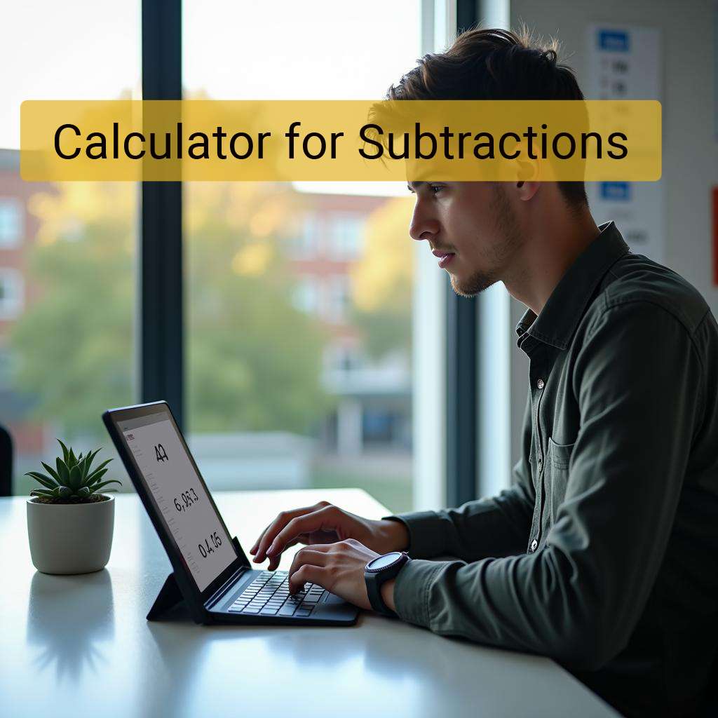 Calculatrice De Soustraction - Mathcracker.Com